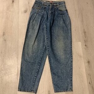 RARE Vintage 80s "Never Legal" Baggy Hip Hop Mens Jeans 29x32 Tapered Denim